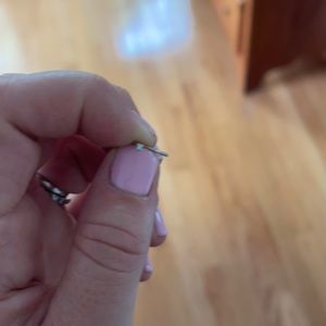 14k Diamond nose ring